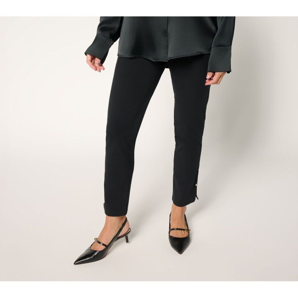 Adidas Women's Pants Sz L 86 Straight Leg Ankle Black A704072